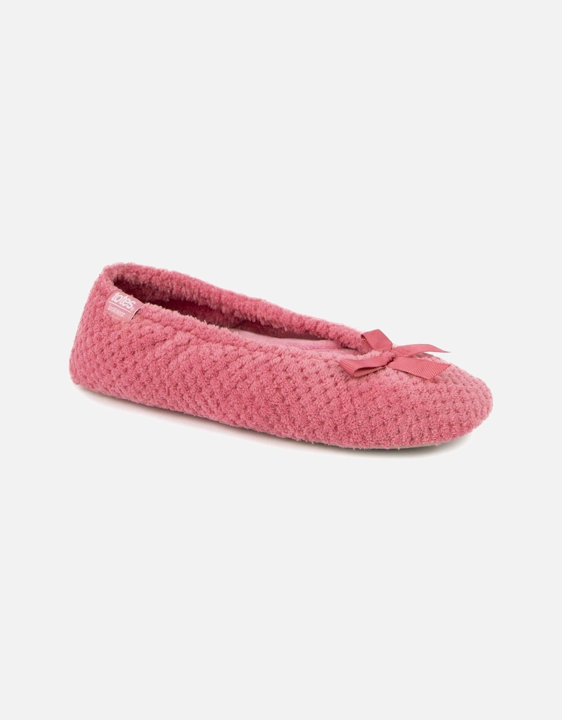 Isotoner Popcorn Terry Ballet Slippers - Pink, 2 of 1