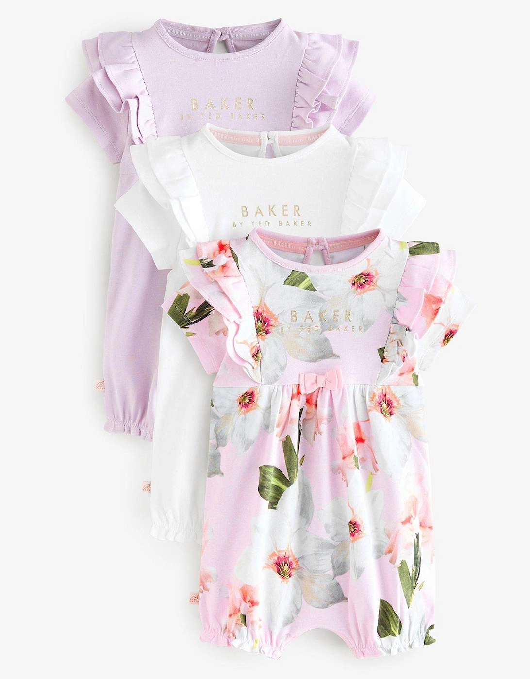 3 Pack Baby Romper - Multi, 2 of 1