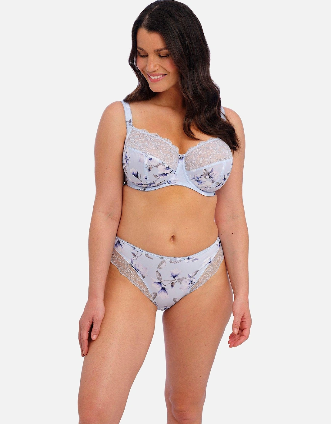 Lucia Underwired Side Support Bra - Blue, 2 of 1