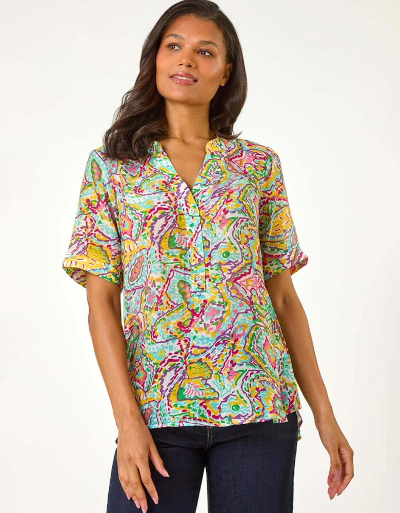 Abstract Print Button Detail Top