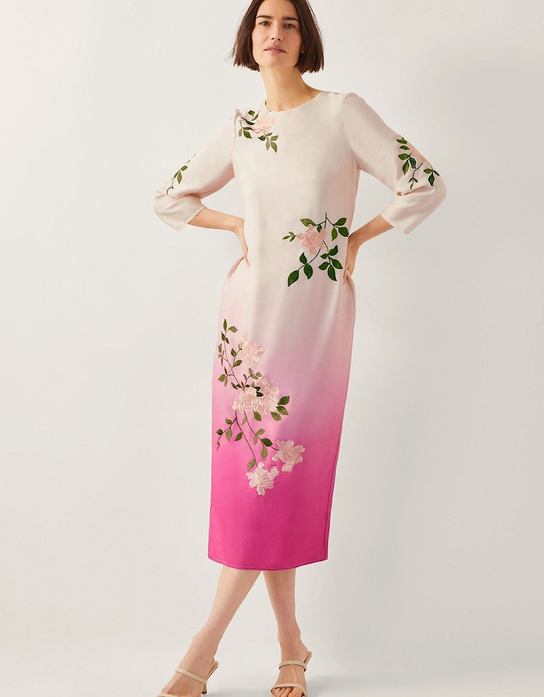 Felicity Ombre Midi Dress - Pink, 2 of 1