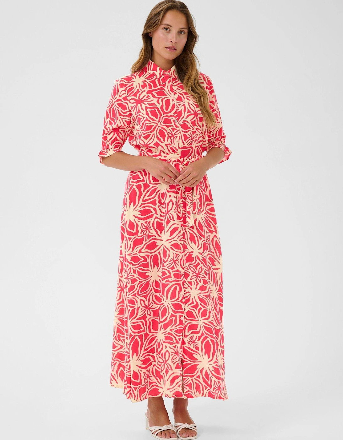 Mira Shirt Dress - Pink, 2 of 1