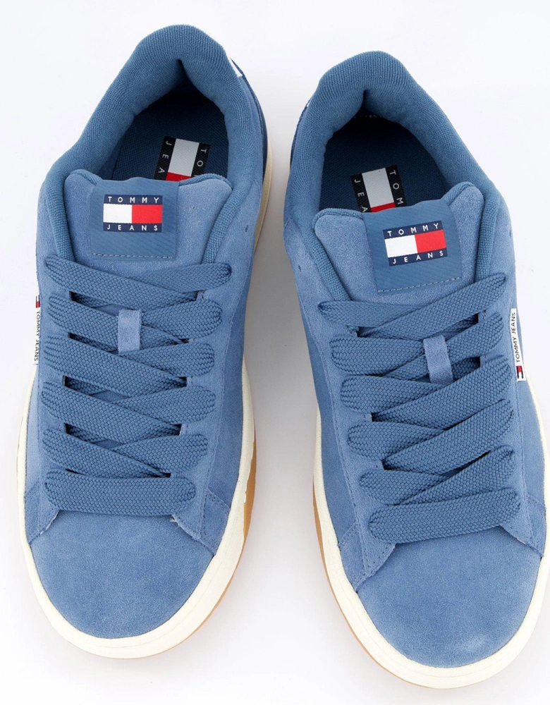 Suede Skater Sneakers - Blue