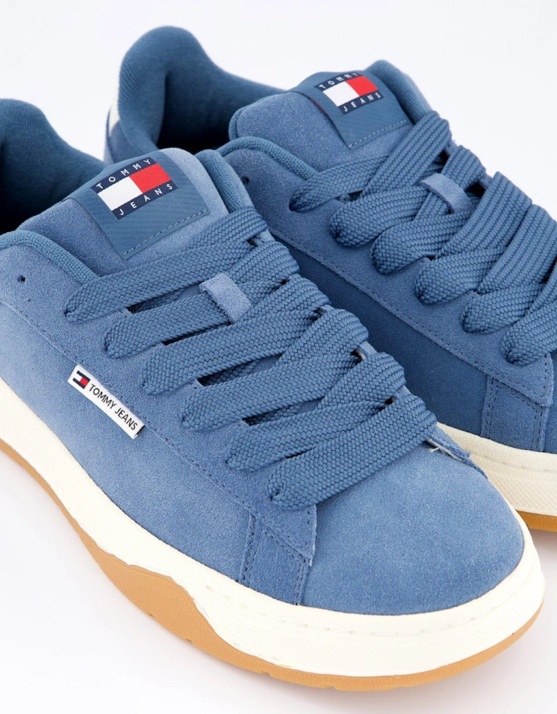 Suede Skater Sneakers - Blue