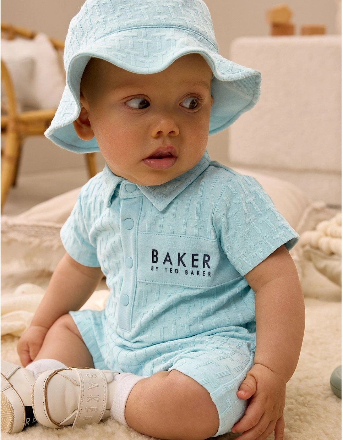 Baby Romper & Hat - Blue, 2 of 1