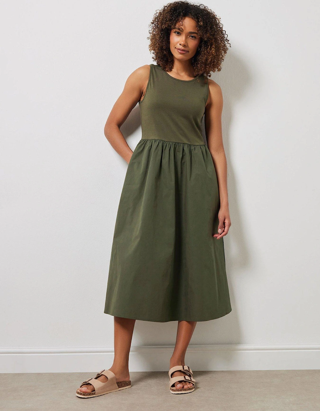 Sleeveless Midi Dress, 2 of 1