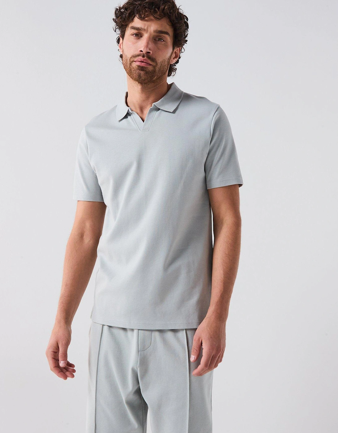 Interlock Notch Polo - Light Grey, 2 of 1