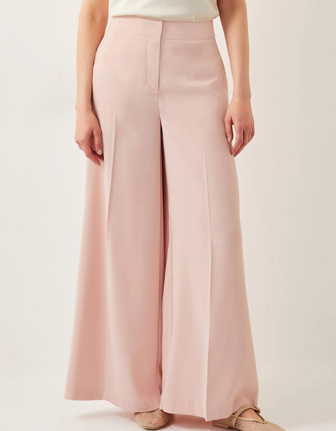 Ruth Wide Leg Trousers - Pink, 2 of 1