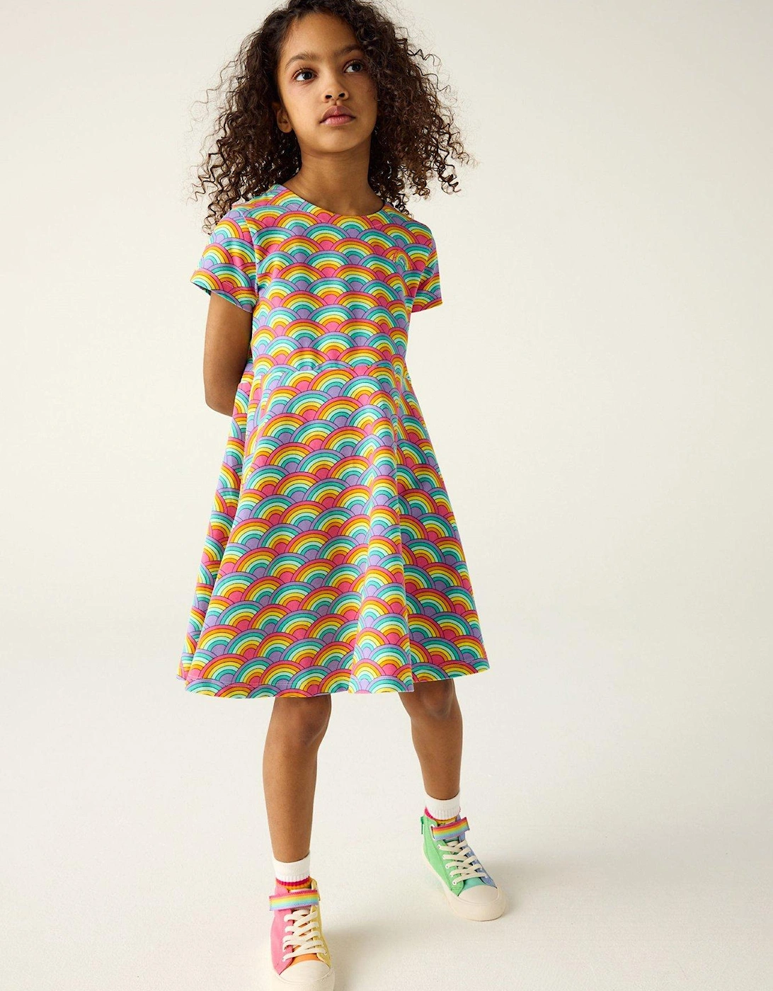 Rainbow Skater Dress - Multi, 2 of 1