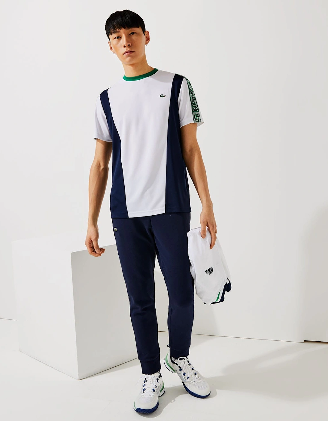 Mens Drawsting Logo Branded Jogger - Mens Sport Cotton Fleece Tennis Jog Pants, 7 of 6