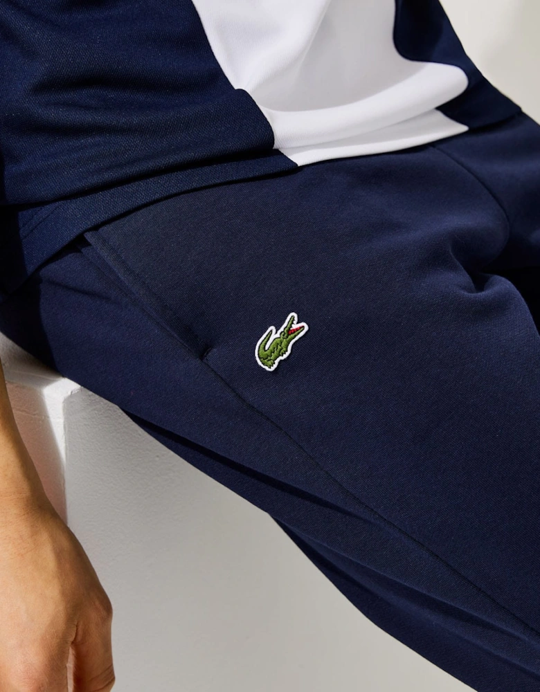 Mens Drawsting Logo Branded Jogger - Mens Sport Cotton Fleece Tennis Jog Pants