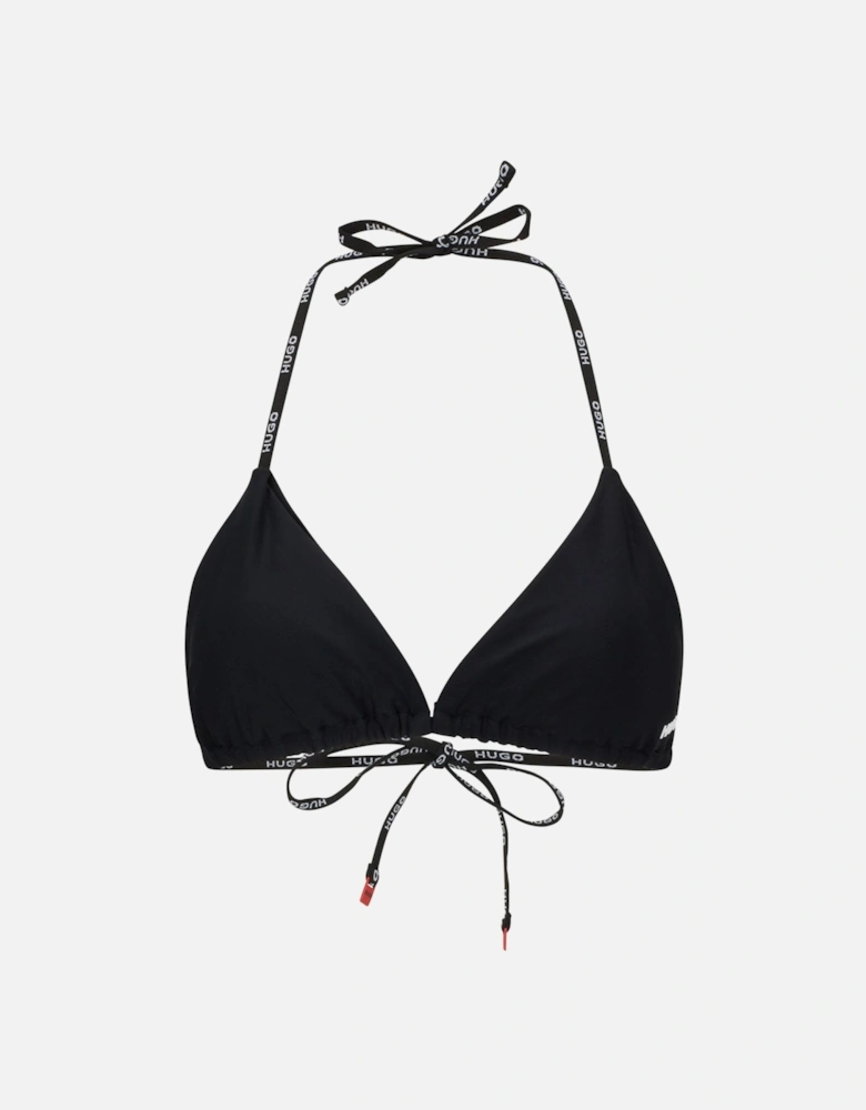 Logo Detail Triangle Bikini Top