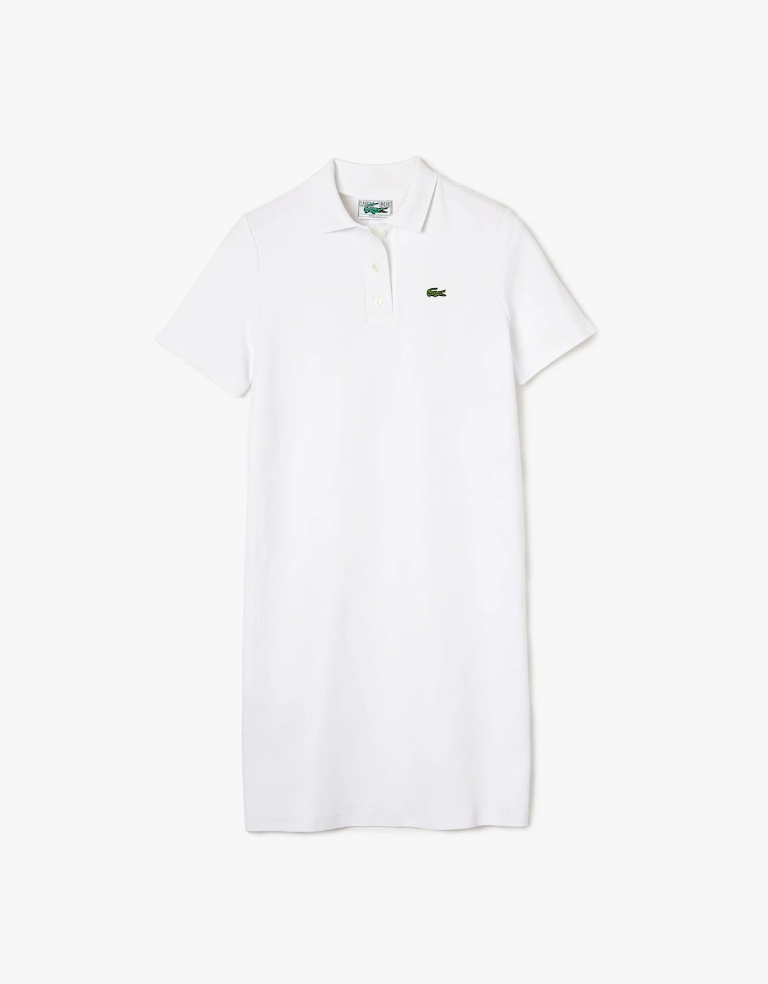 Trumpet Sleeve Piqué Polo Dress