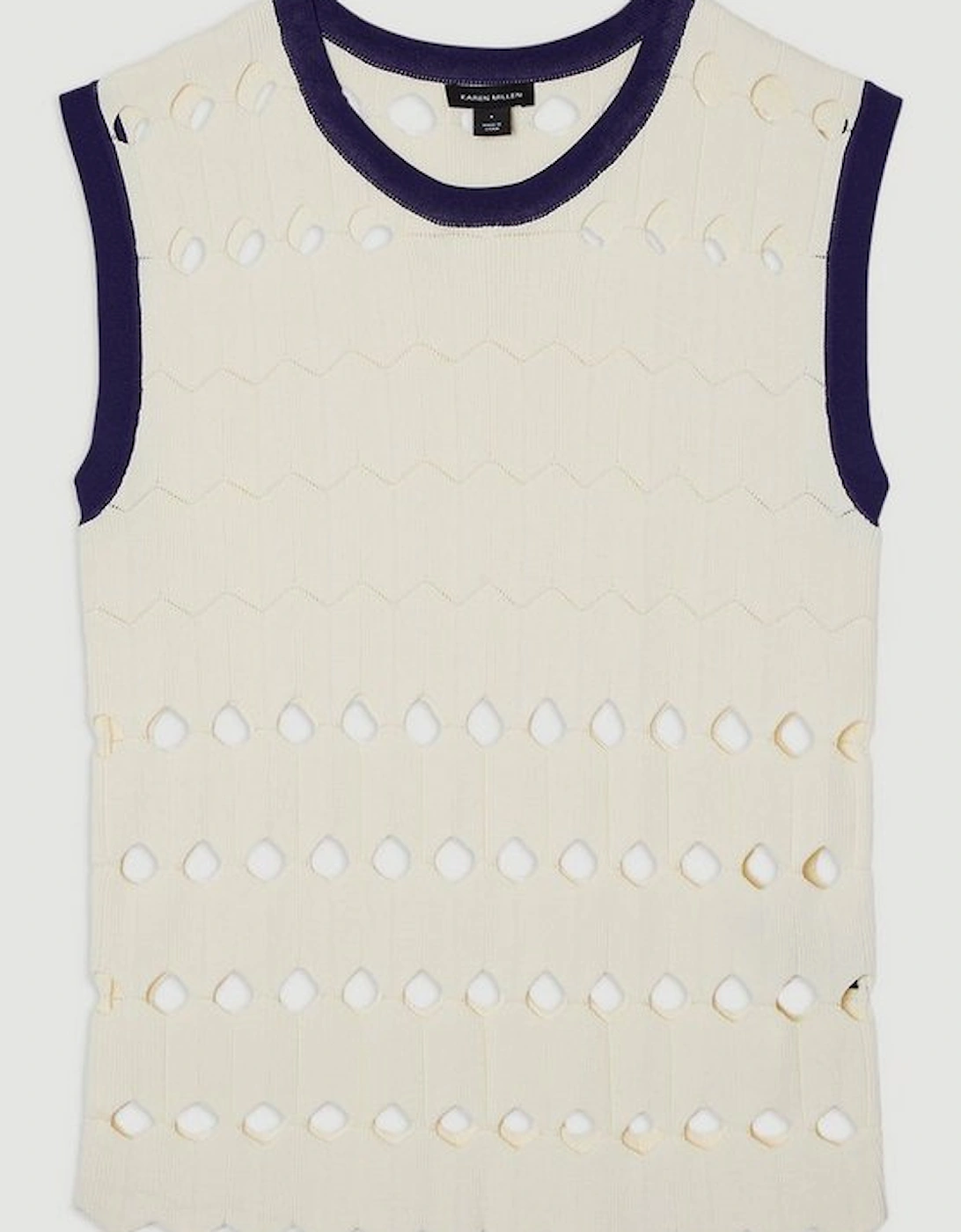 Diamond Cut Knit Vest