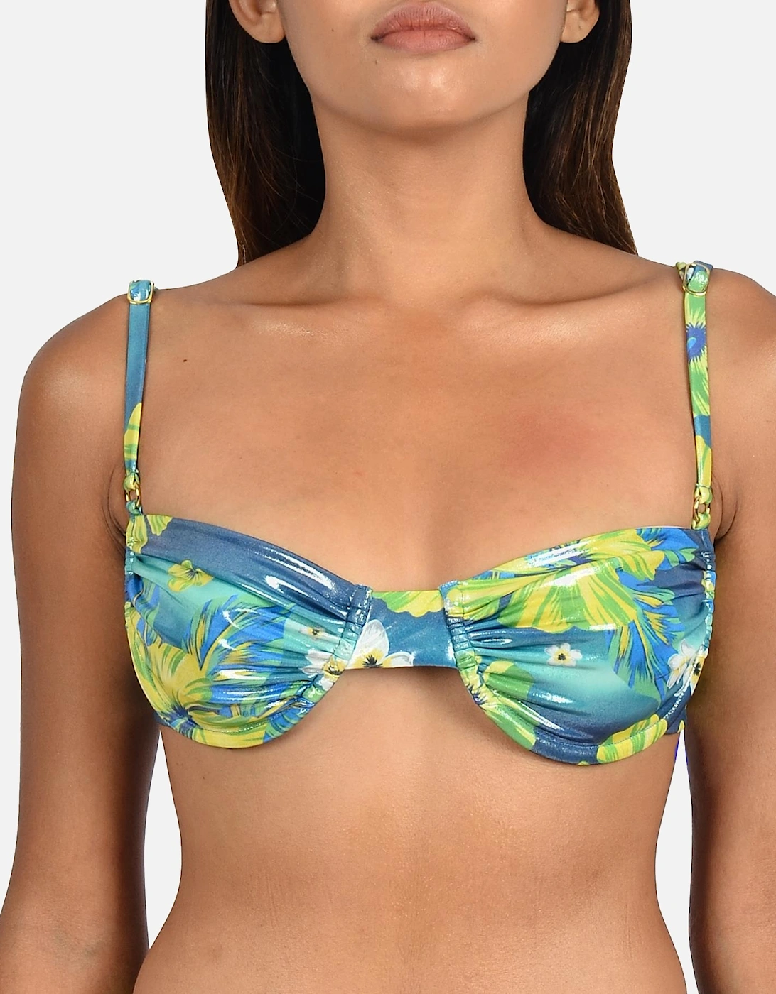 Cassia Blue Playful Print Bikini Top, 9 of 8