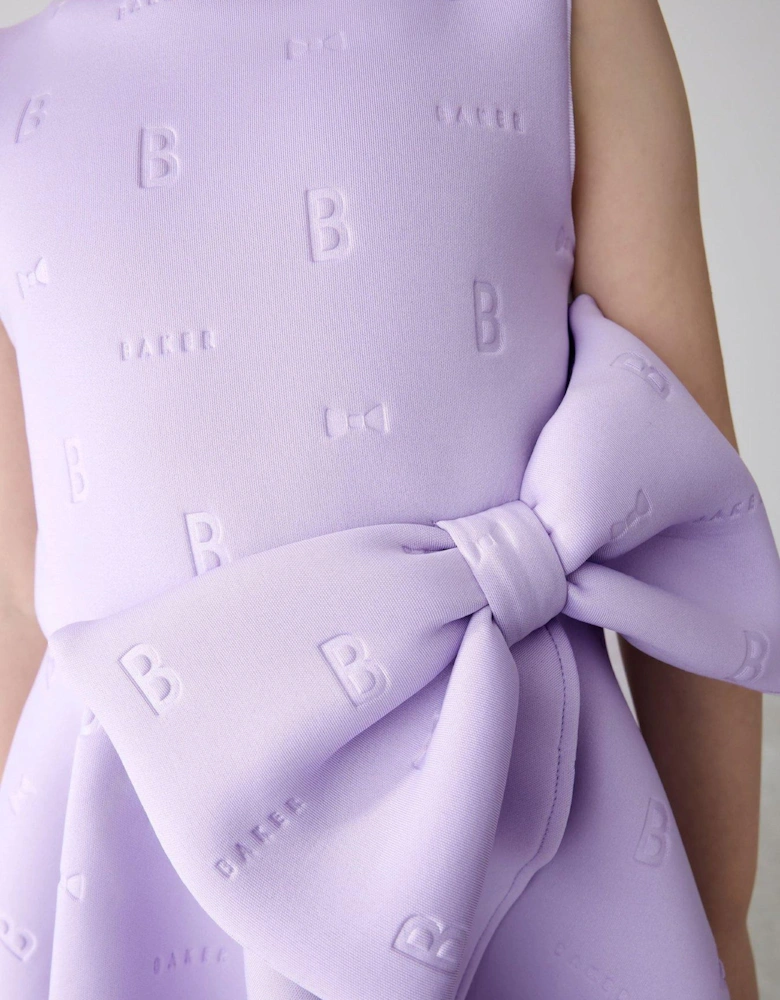 Bow Dress - Purple