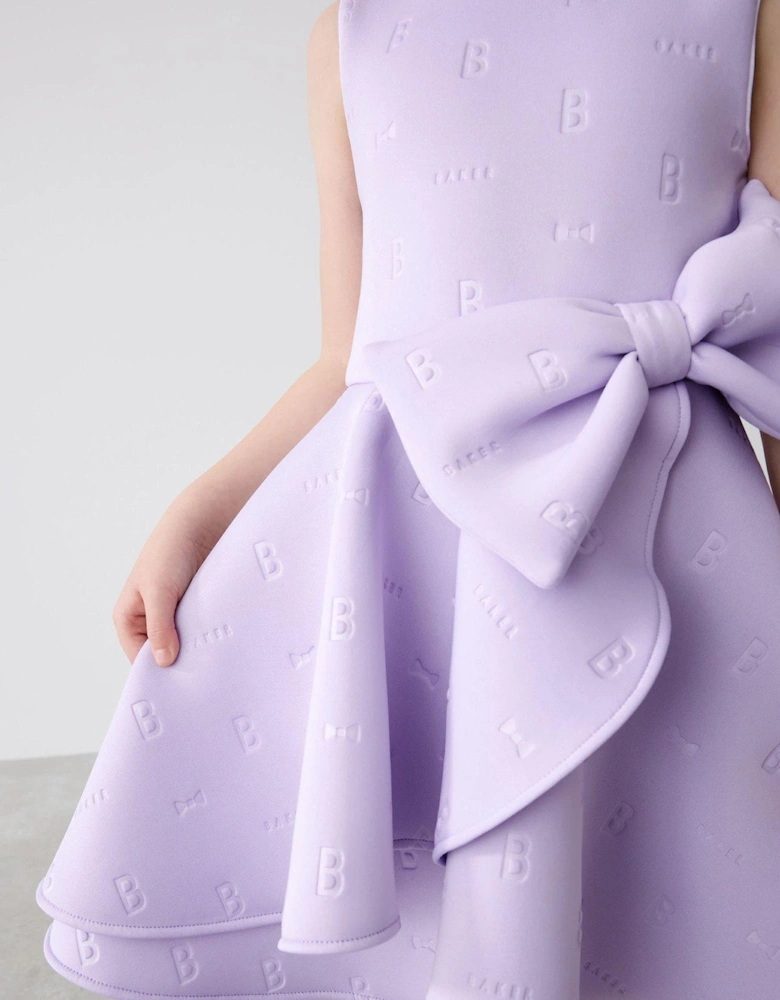 Bow Dress - Purple