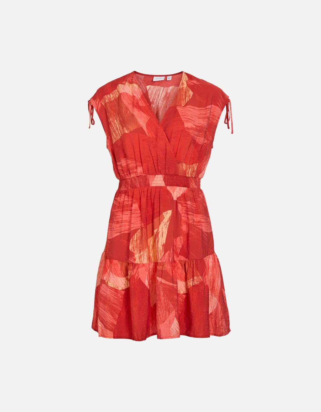 Women's Dolira Ela Long Sleeve Short Dress Aurora Red, 3 of 2