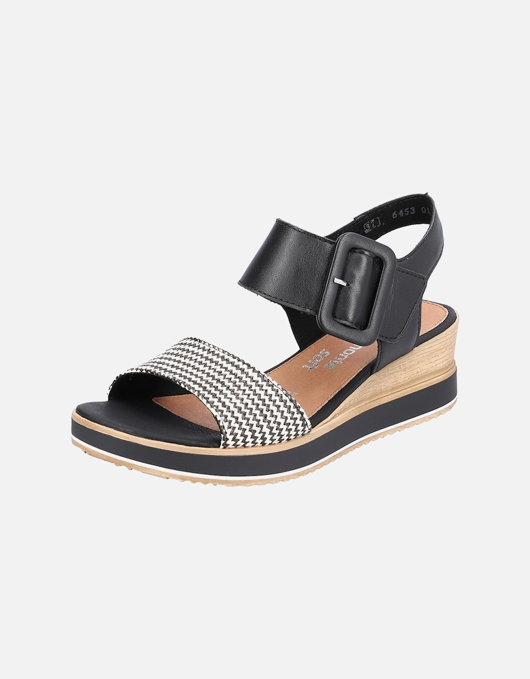 D6453-01 Women's Sandals Black/Cream, 11 of 10