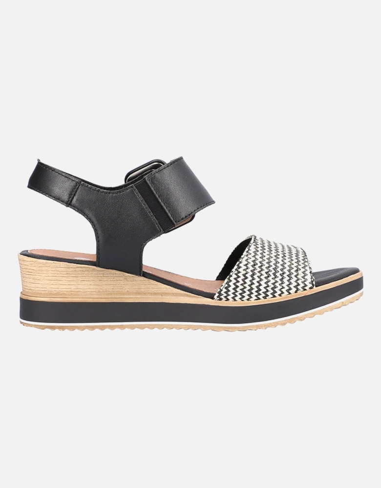 D6453-01 Women's Sandals Black/Cream