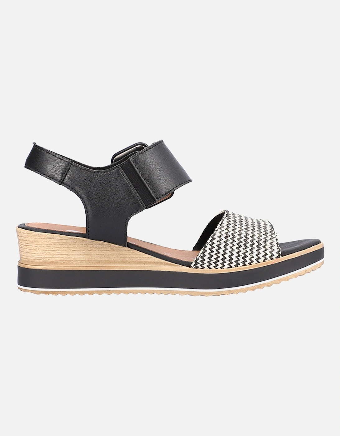 D6453-01 Women's Sandals Black/Cream