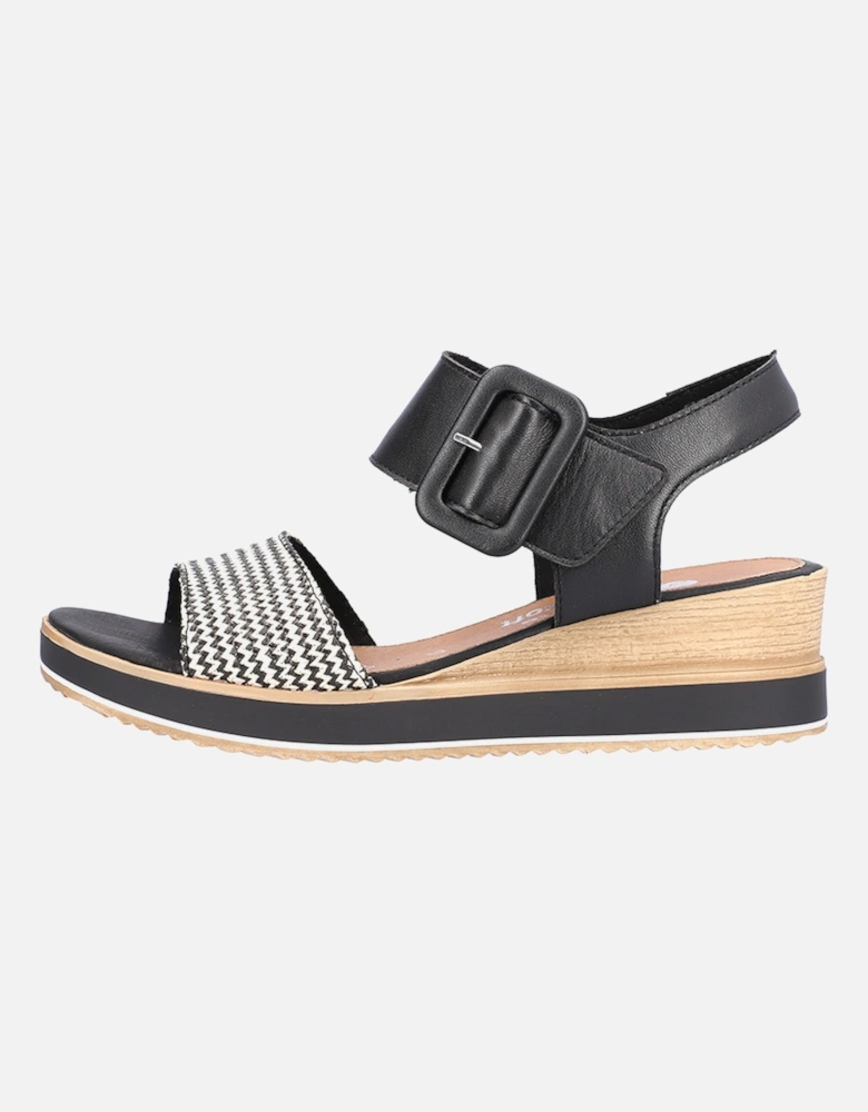 D6453-01 Women's Sandals Black/Cream