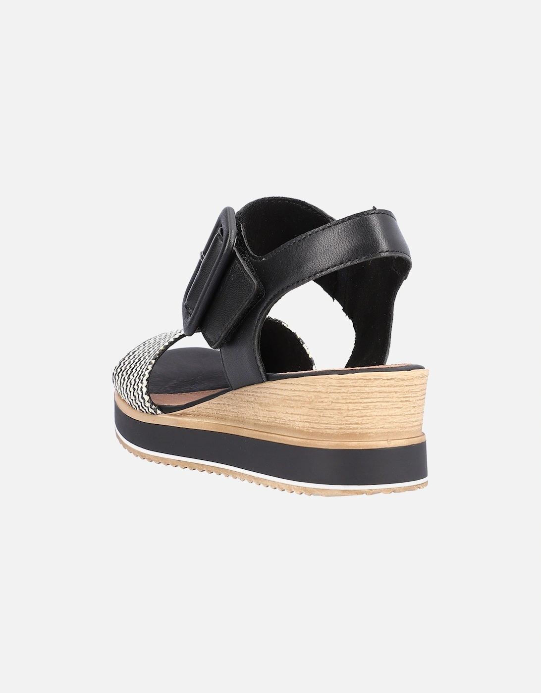 D6453-01 Women's Sandals Black/Cream