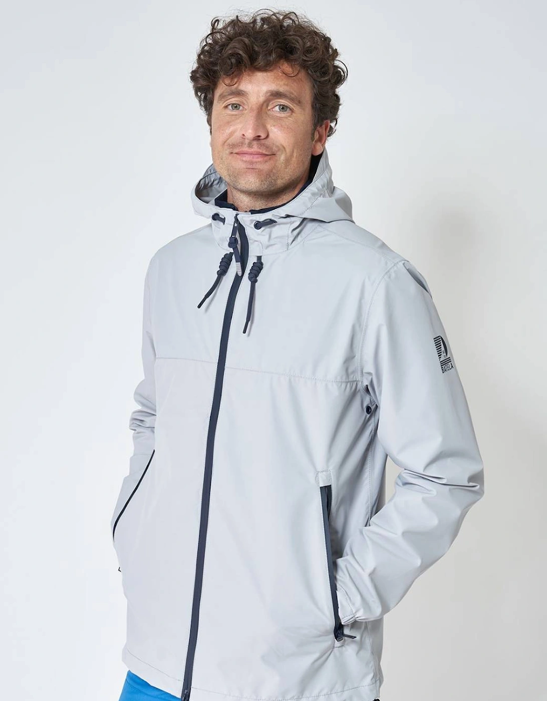 Men's Sealed Seam Waterproof Jacket Harbour Mist, 6 of 5