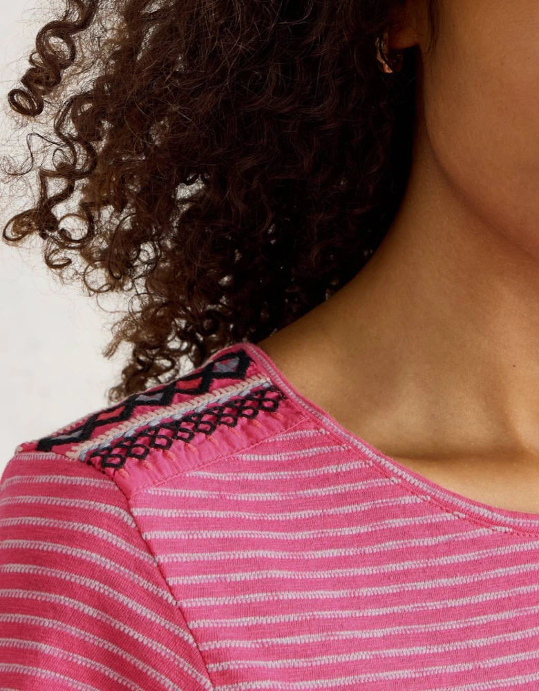 Women's Abbie Tee Regular Pink Multi
