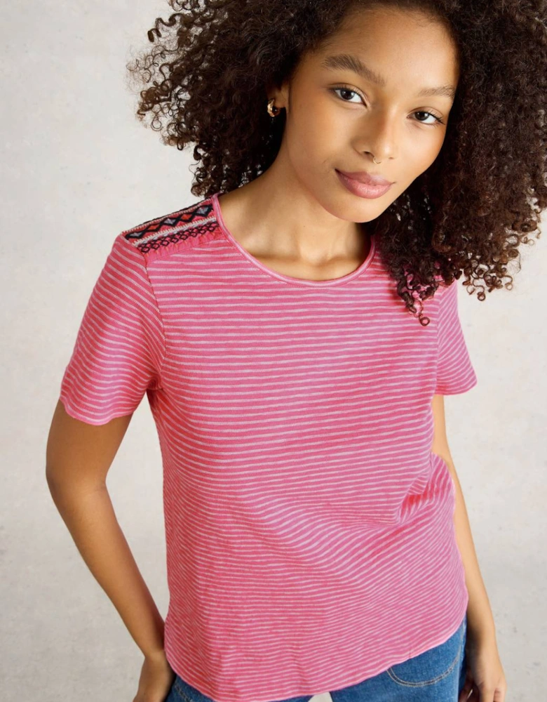 Women's Abbie Tee Regular Pink Multi