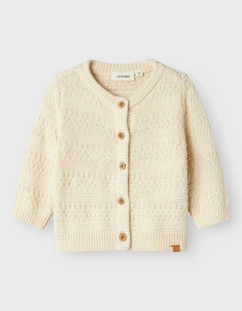 Baby Boys Knitted Cardigan - Turtledove