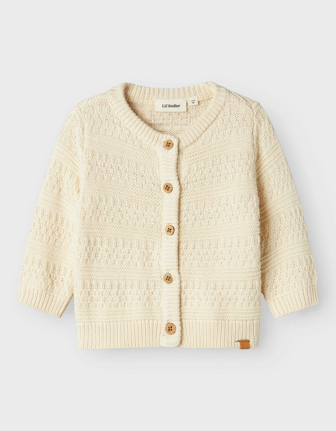 Baby Boys Knitted Cardigan - Turtledove