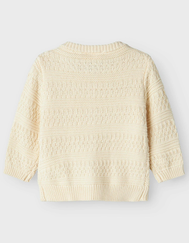 Baby Boys Knitted Cardigan - Turtledove