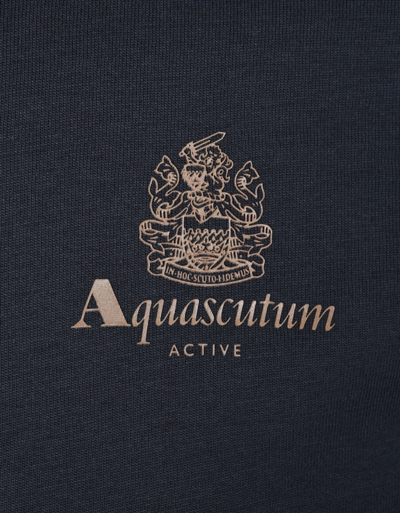 Club Check Details T-Shirt Navy