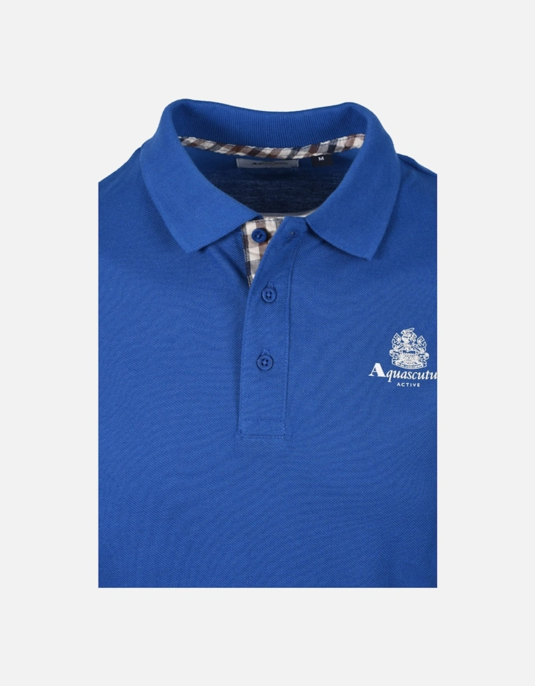 Small Logo Piquet Polo Shirt Royal Blue