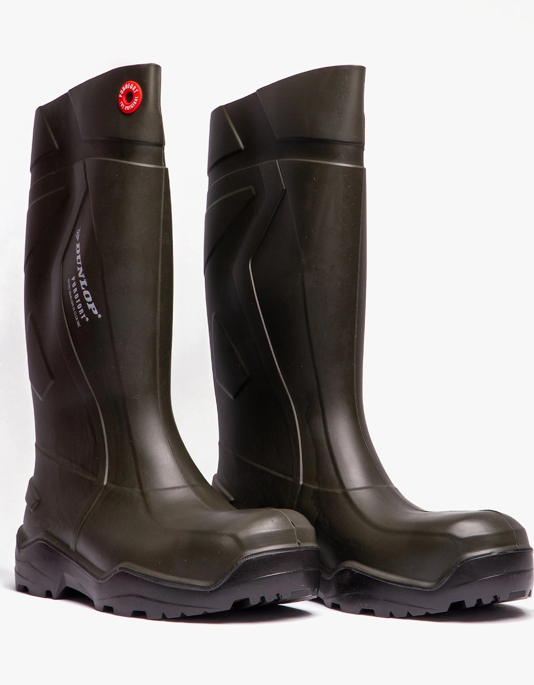 PUROFORT+ Unisex S5 Full Safety Wellington Boots Green