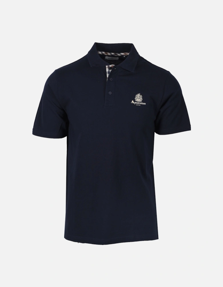 Small Logo Piquet Polo Shirt Navy