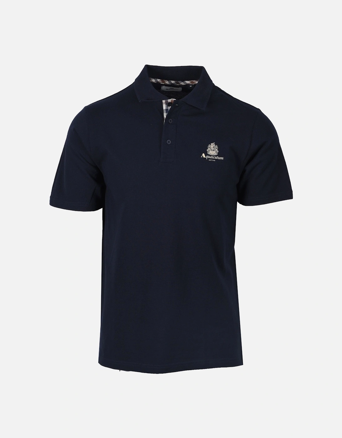 Small Logo Piquet Polo Shirt Navy, 4 of 3