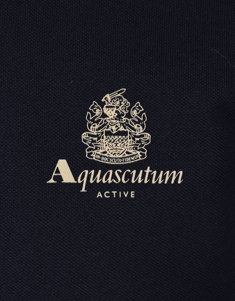 Small Logo Piquet Polo Shirt Navy