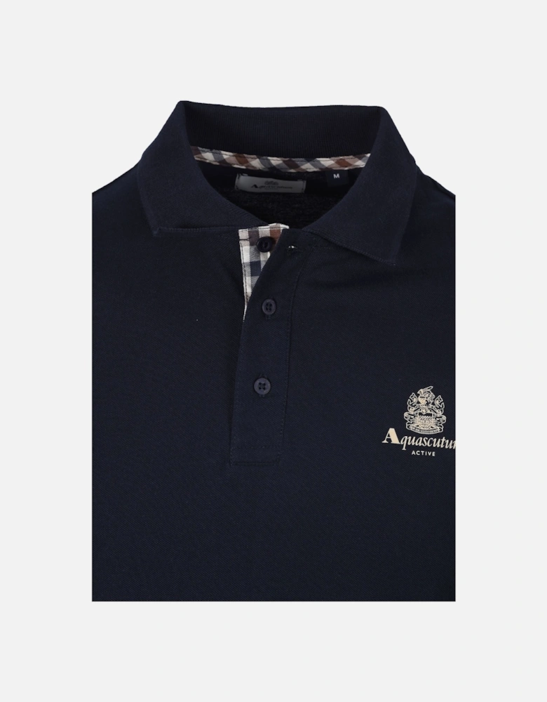Small Logo Piquet Polo Shirt Navy