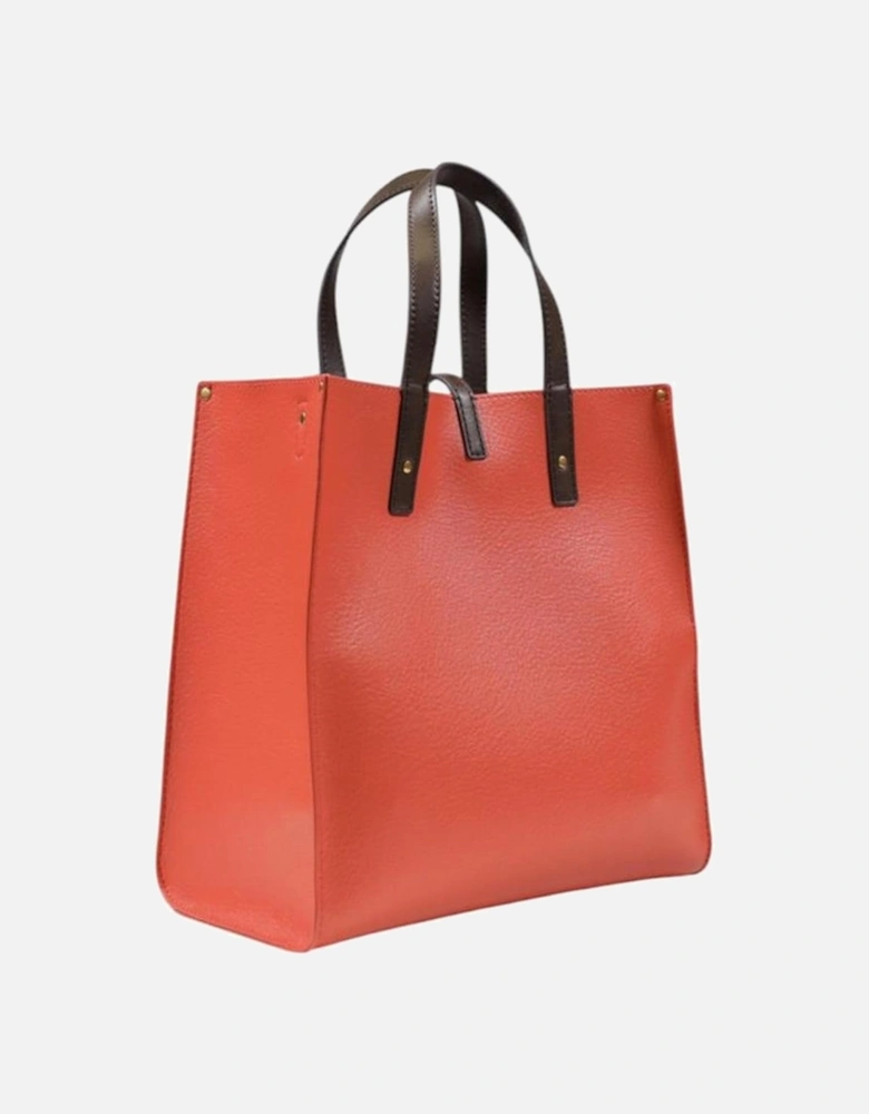 Womens Polyurethane Backpack - Orange