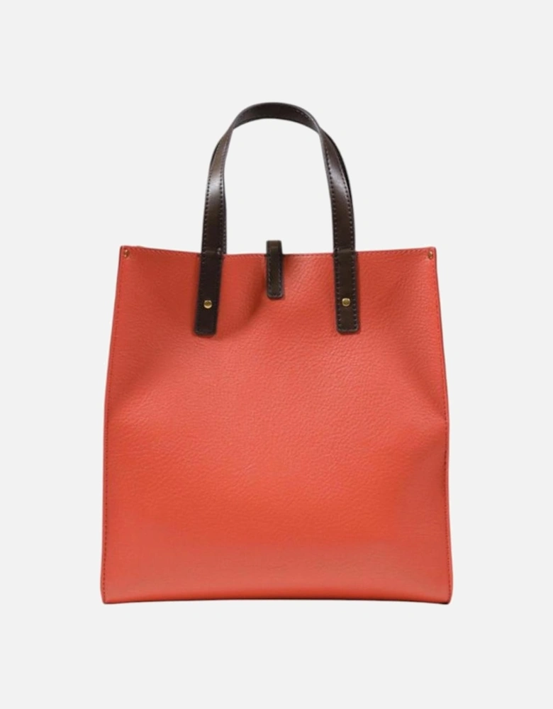 Womens Polyurethane Backpack - Orange