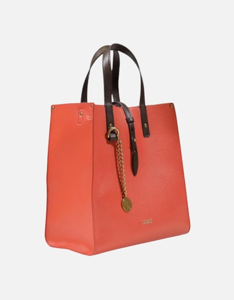 Womens Polyurethane Backpack - Orange