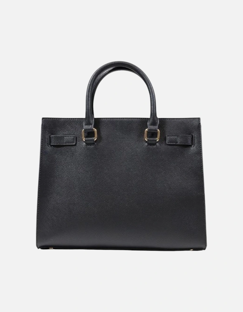 Large Tote Bag with Polyurethane Composition Women - Black Handbags