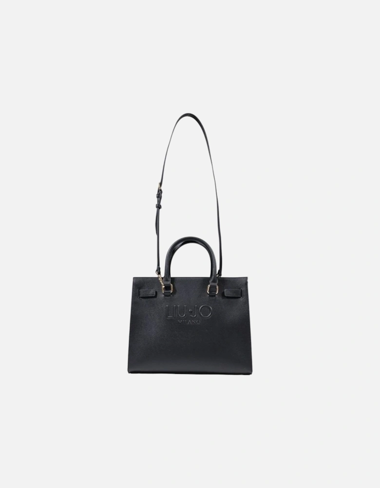 Large Tote Bag with Polyurethane Composition Women - Black Handbags