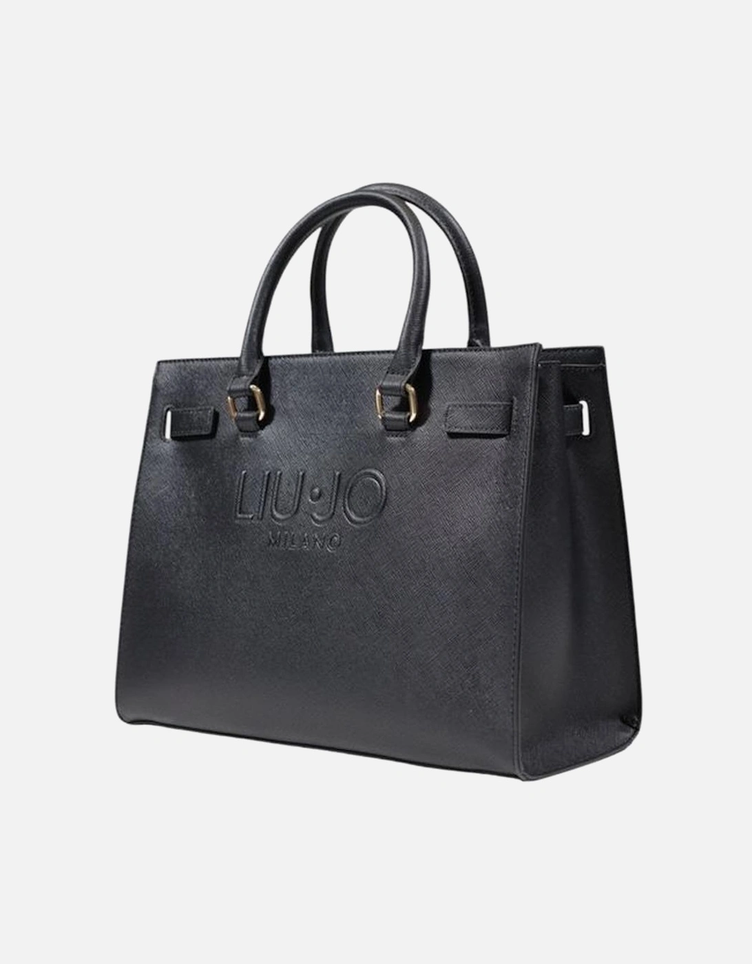 Large Tote Bag with Polyurethane Composition Women - Black Handbags