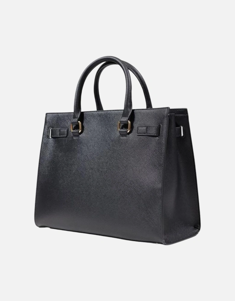 Large Tote Bag with Polyurethane Composition Women - Black Handbags