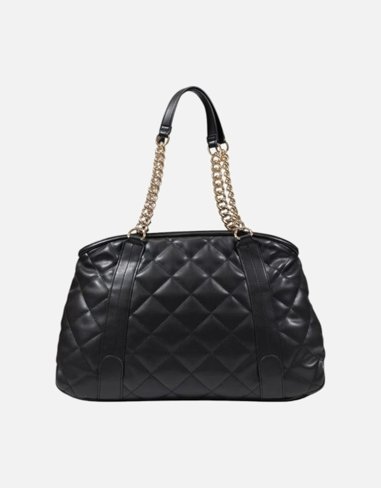 Large Tote Bag in Polyurethane Women - Black Handbags