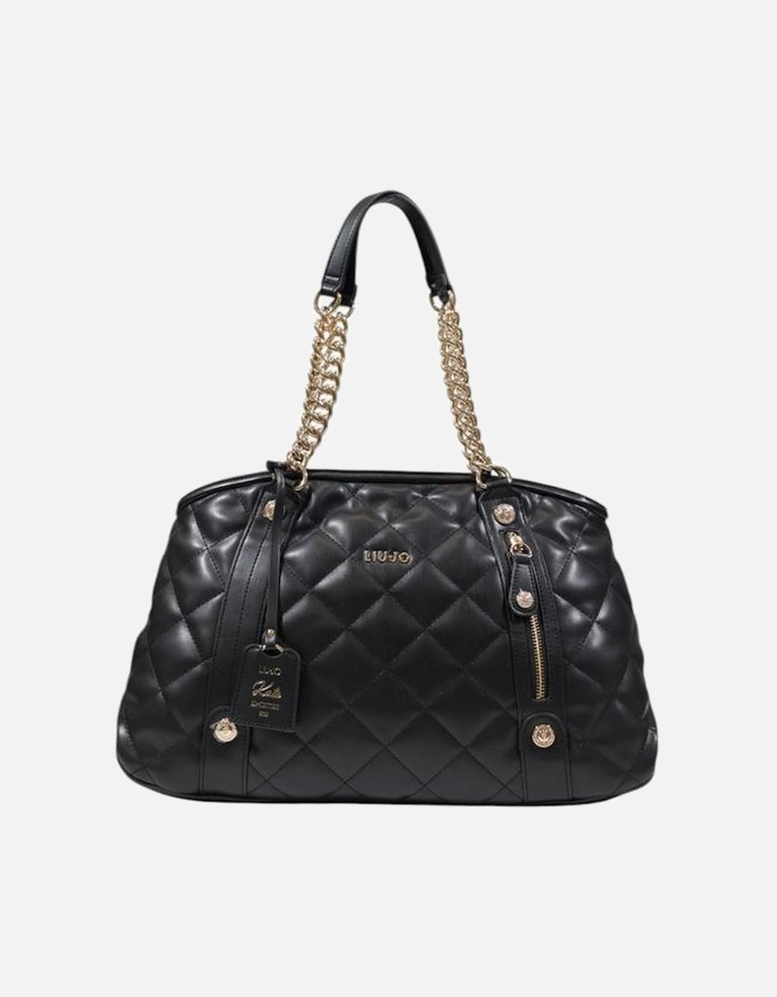 Large Tote Bag in Polyurethane Women - Black Handbags, 6 of 5