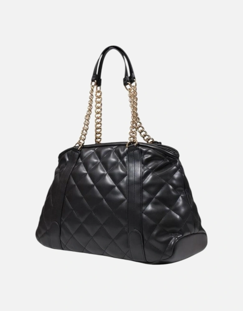 Large Tote Bag in Polyurethane Women - Black Handbags